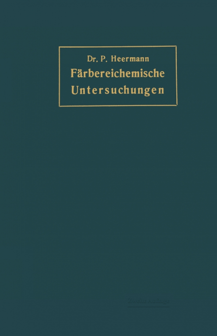 Färbereichemische Untersuchungen