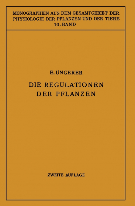 Die Regulationen Der Pflanzen