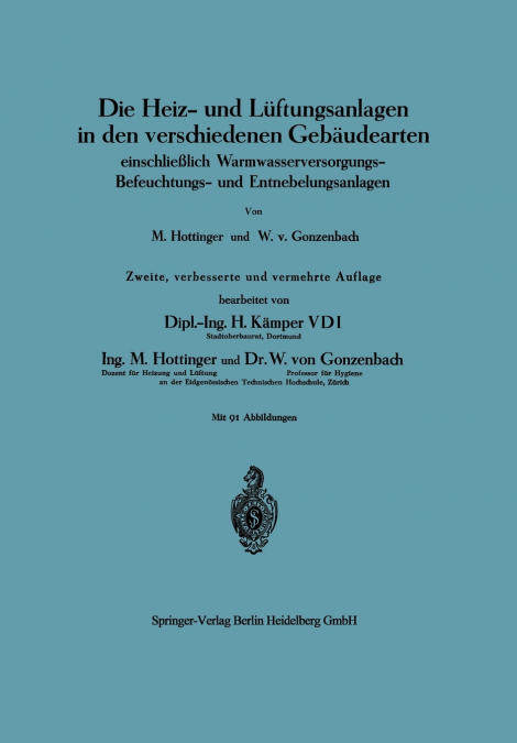 Die Heiz- Und Luftungsanlagen in Den Verschiedenen Gebaudearten