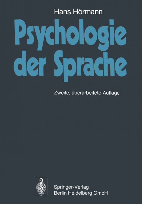 Psychologie Der Sprache