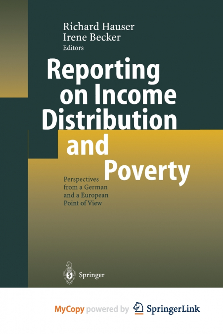 Reporting on Income Distribution and Poverty
