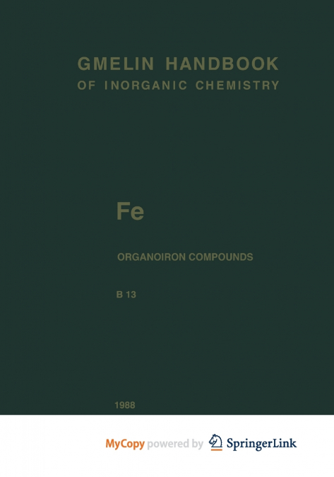 Fe Organoiron Compounds Part B13