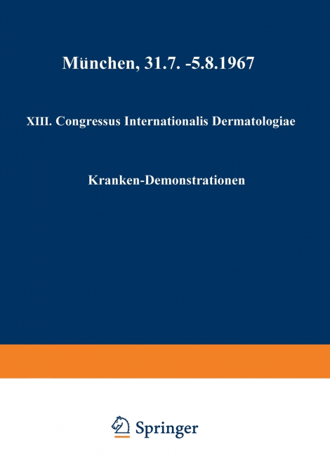 XIII. Congressus Internationalis Dermatologiae