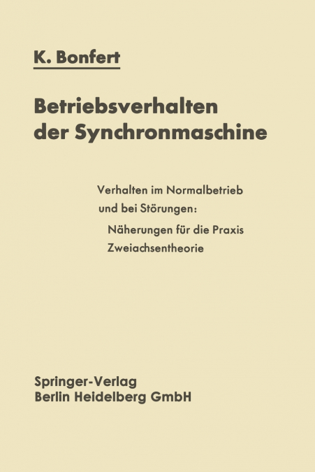 Betriebsverhalten Der Synchronmaschine