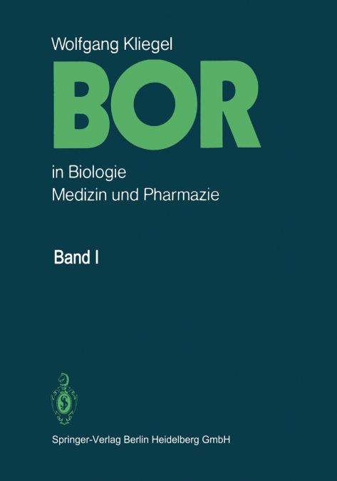 Bor in Biologie, Medizin und Pharmazie