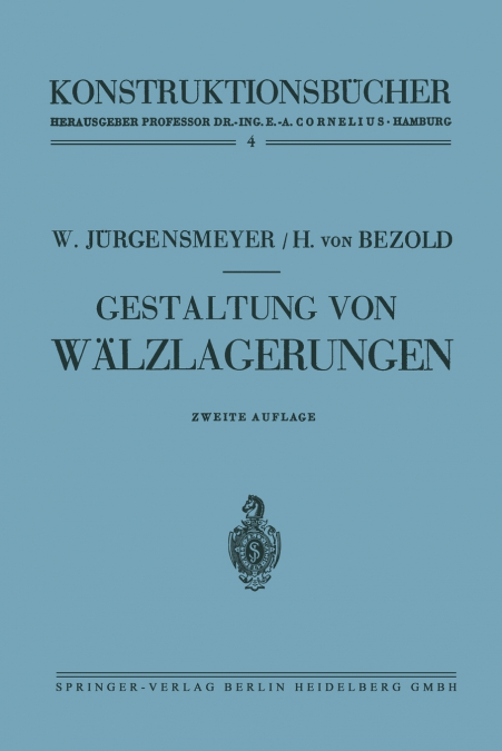Gestaltung von Wälzlagerungen