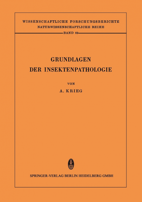 Grundlagen der Insektenpathologie