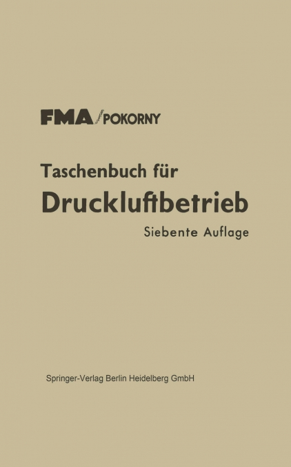 Taschenbuch für Druckluftbetrieb
