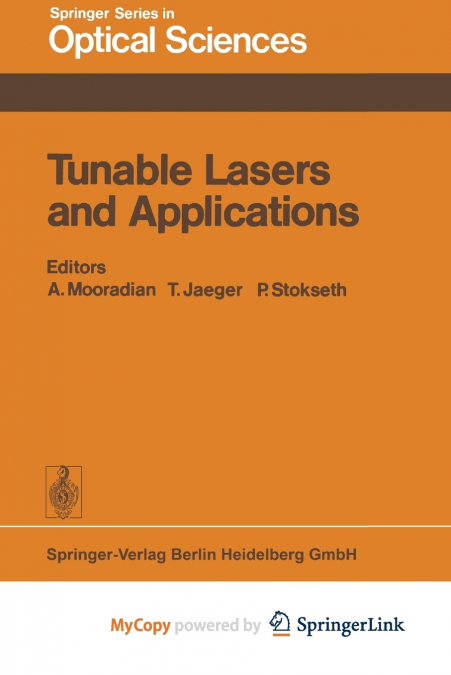 Tunable Lasers and Applications