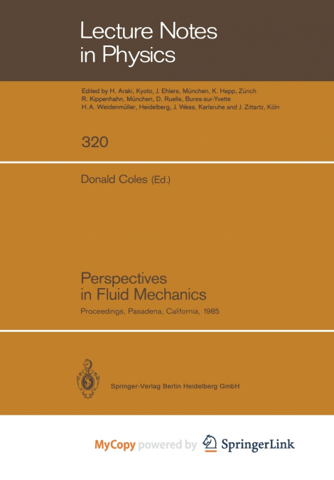 Perspectives in Fluid Mechanics