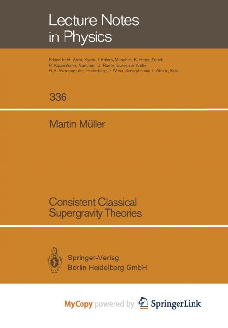 Consistent Classical Supergravity Theories