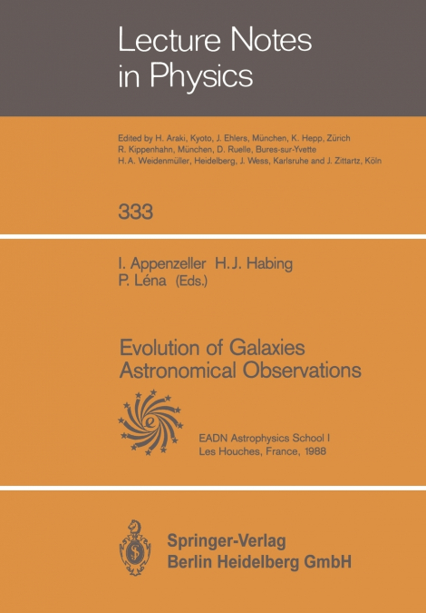 Evolution of Galaxies Astronomical Observations