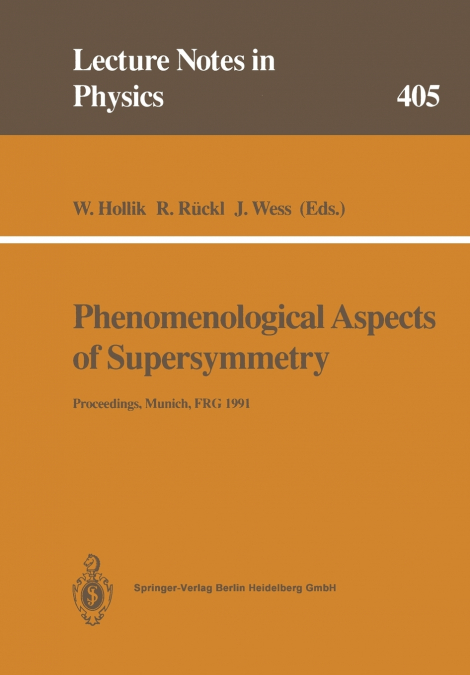 Phenomenological Aspects of Supersymmetry