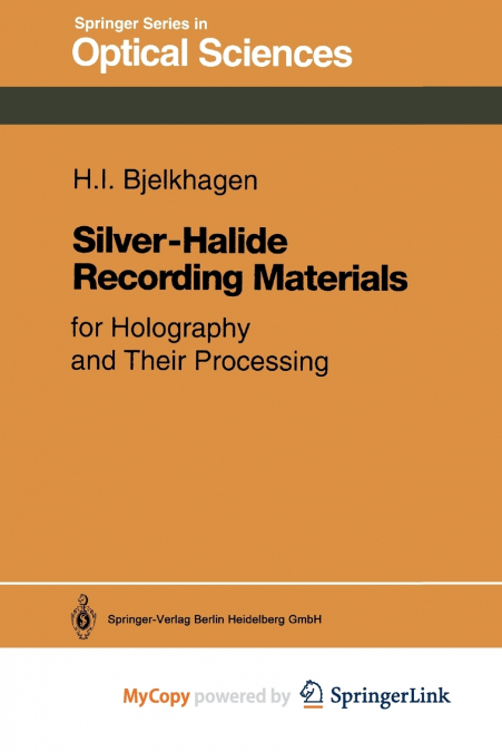Silver-Halide Recording Materials