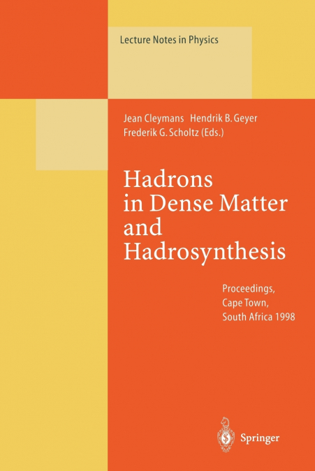 Hadrons in Dense Matter and Hadrosynthesis