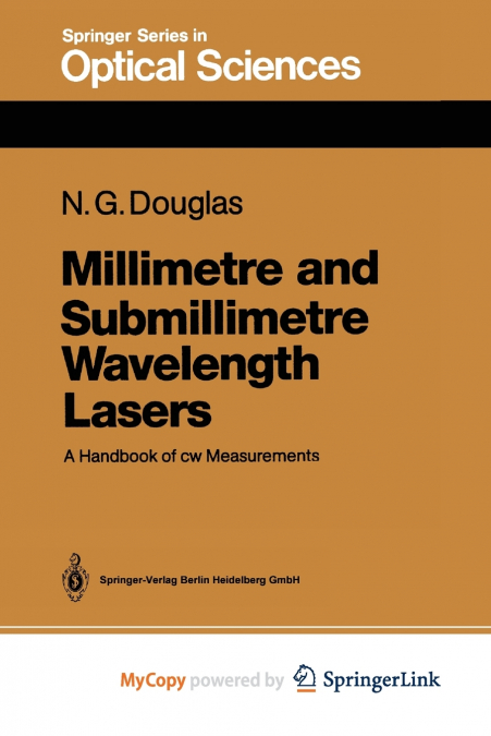 Millimetre and Submillimetre Wavelength Lasers