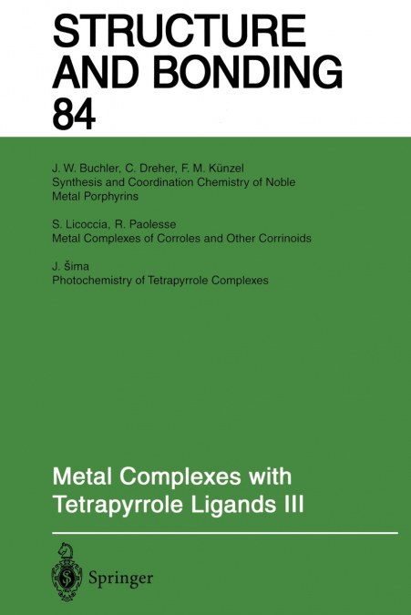Metal Complexes with Tetrapyrrole Ligands III