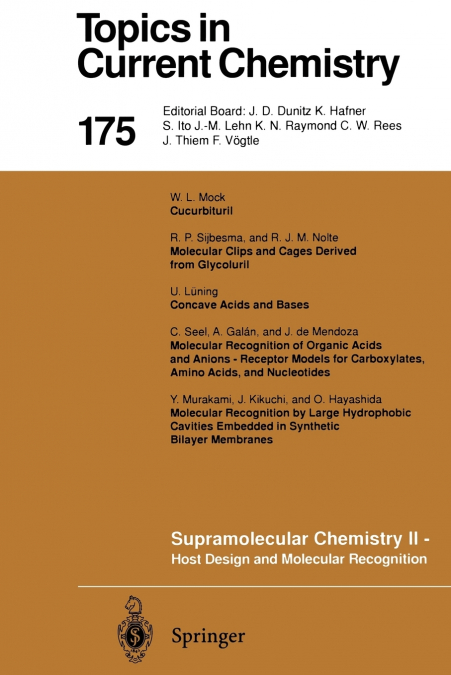 Supramolecular Chemistry II Host Design and Molecular Recognition