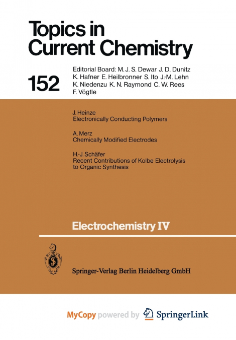 Electrochemistry IV
