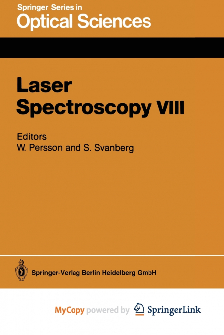 Laser Spectroscopy VIII