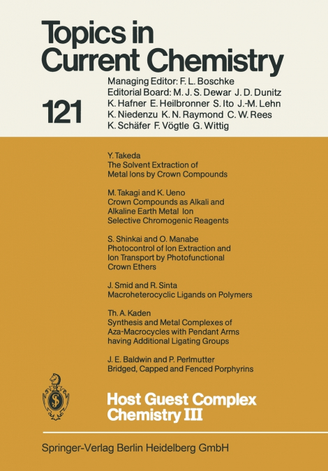 Host Guest Complex Chemistry III
