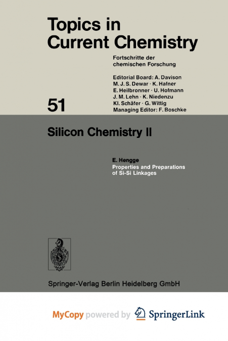 Silicon Chemistry II