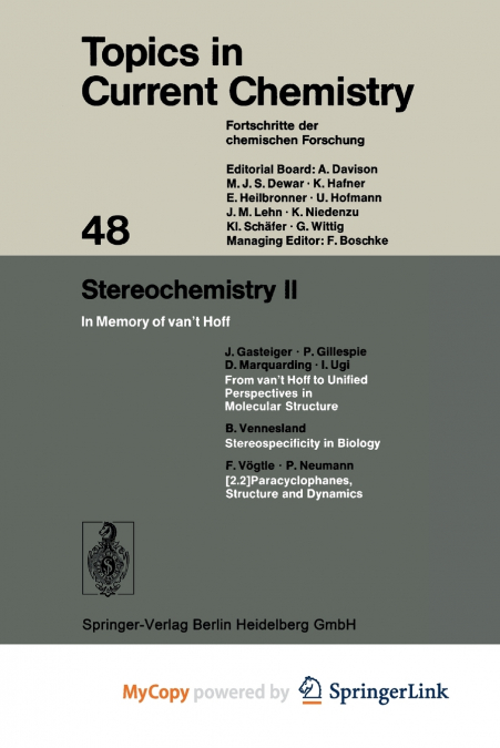 Stereochemistry II