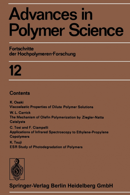 Advances in Polymer Science
