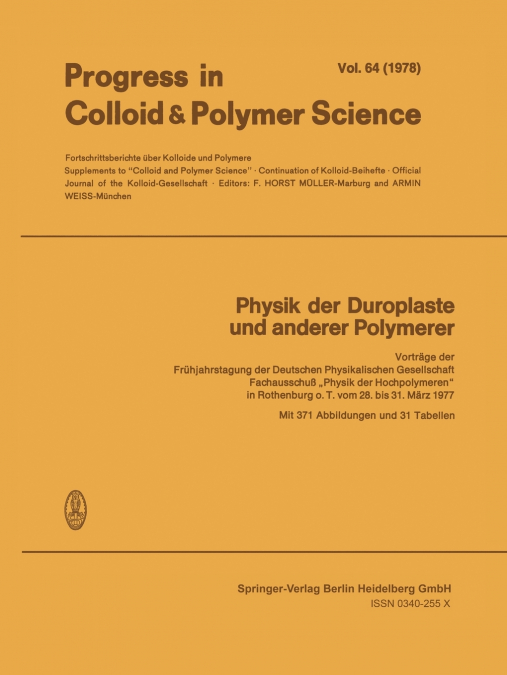 Physik der Duroplaste und anderer Polymerer