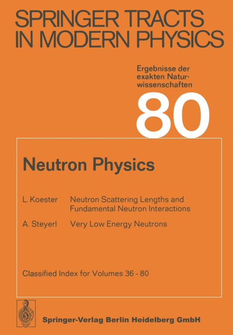 Neutron Physics