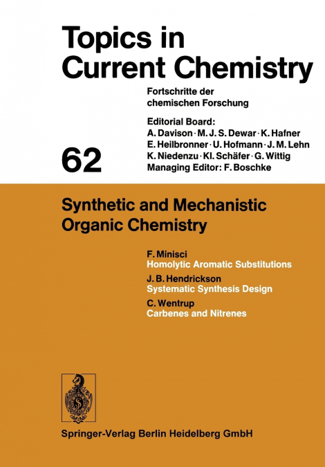Synthetic and Mechanistic Organic Chemistry