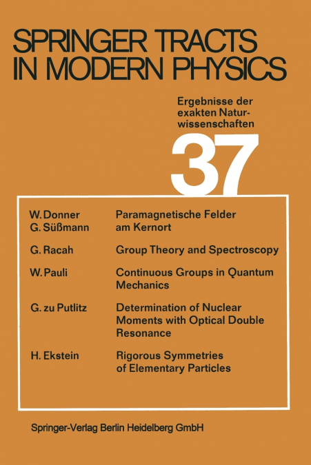 Ergebnisse der exakten Naturwissenschaften