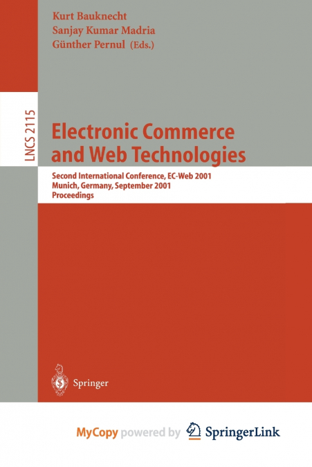 Electronic Commerce and Web Technologies