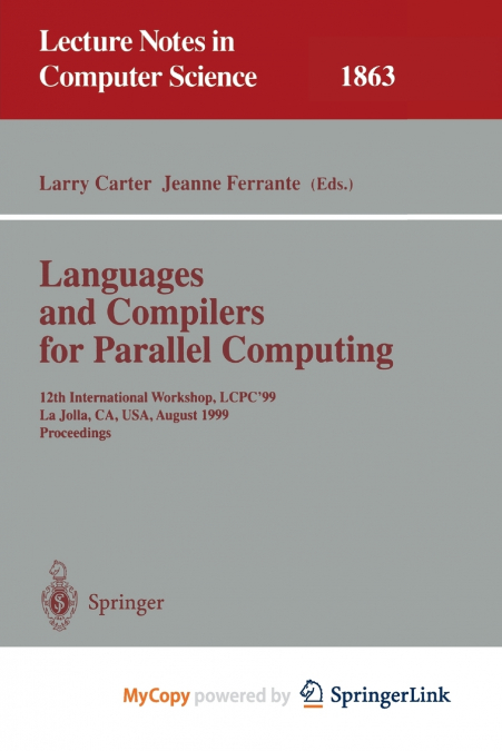 Languages and Compilers for Parallel Computing