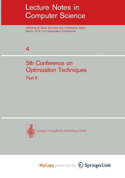 Fifth Conference on Optimization Techniques. Rome 1973