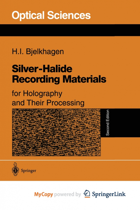 Silver-Halide Recording Materials