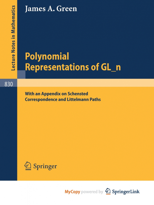 Polynomial Representations of GL_n