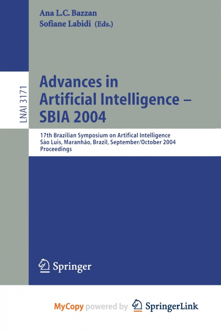 Advances in Artificial Intelligence - SBIA 2004