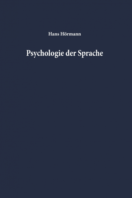 Psychologie der Sprache