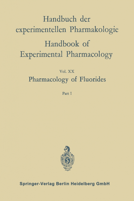 Pharmacology of Fluorides