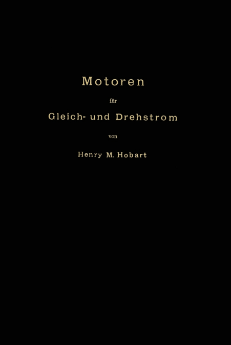 Motoren Fur Gleich- Und Drehstrom