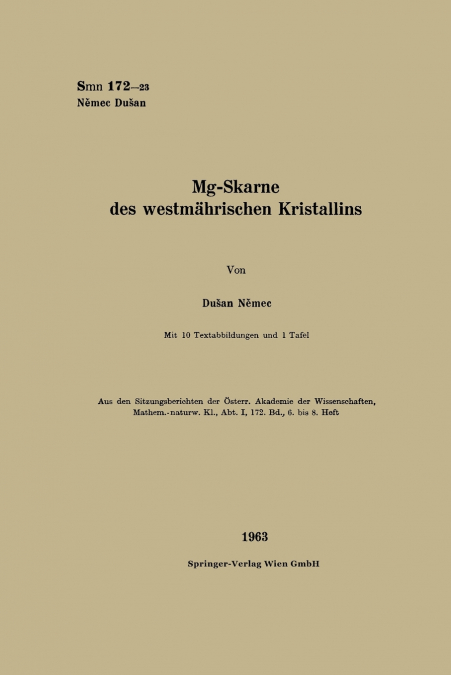 MG-Skarne Des Westmahrischen Kristallins