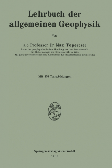 Lehrbuch der allgemeinen Geophysik