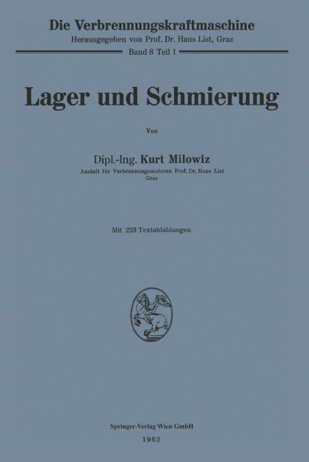 Lager und Schmierung