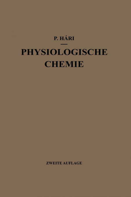 Kurzes Lehrbuch Der Physiologischen Chemie