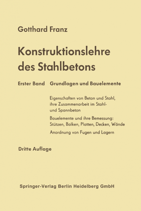 Konstruktionslehre des Stahlbetons