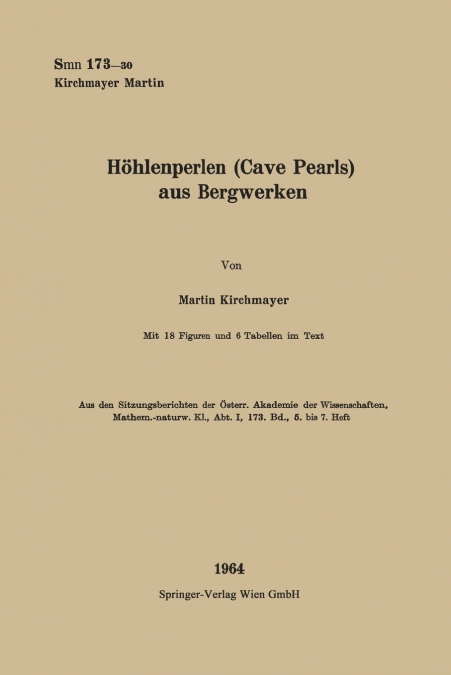 Hohlenperlen (Cave Pearls) Aus Bergwerken