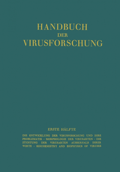 Handbuch Der Virusforschung