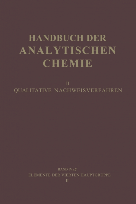 Elemente Der Vierten Hauptgruppe II