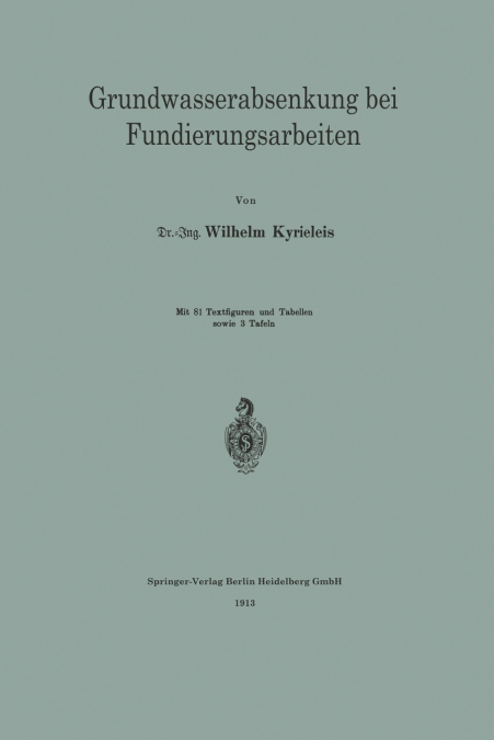 Grundwasserabsenkung Bei Fundierungsarbeiten